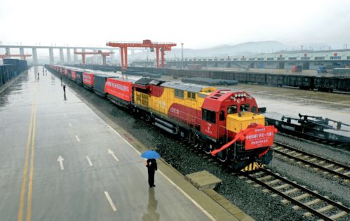 中部地區首發 中老鐵路 懷化 萬象 國際貨運列車正式發車